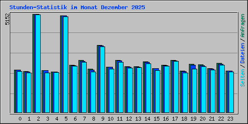 Stunden-Statistik im Monat Dezember 2025